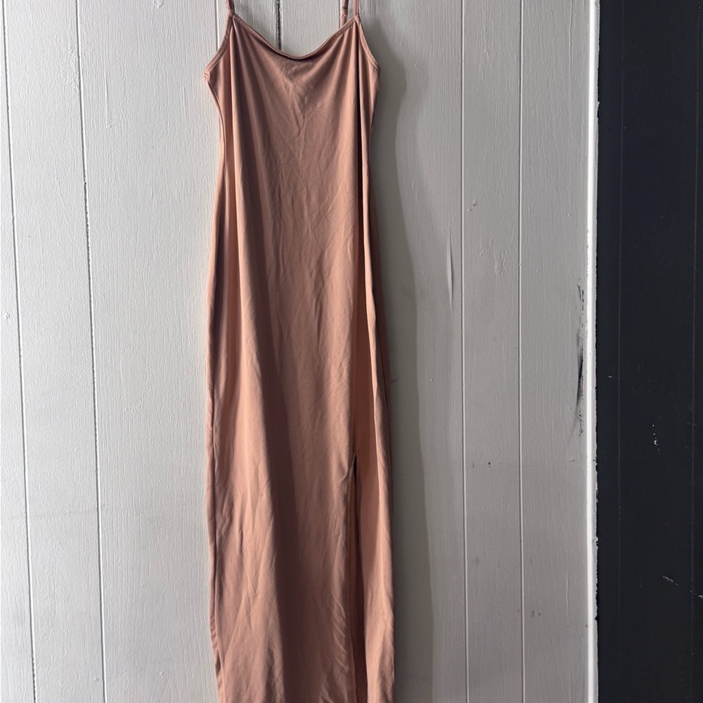 Charlotte Russe Tan Asymmetrical Dress